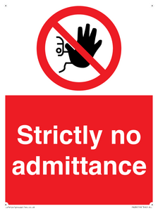 strictly no admittance